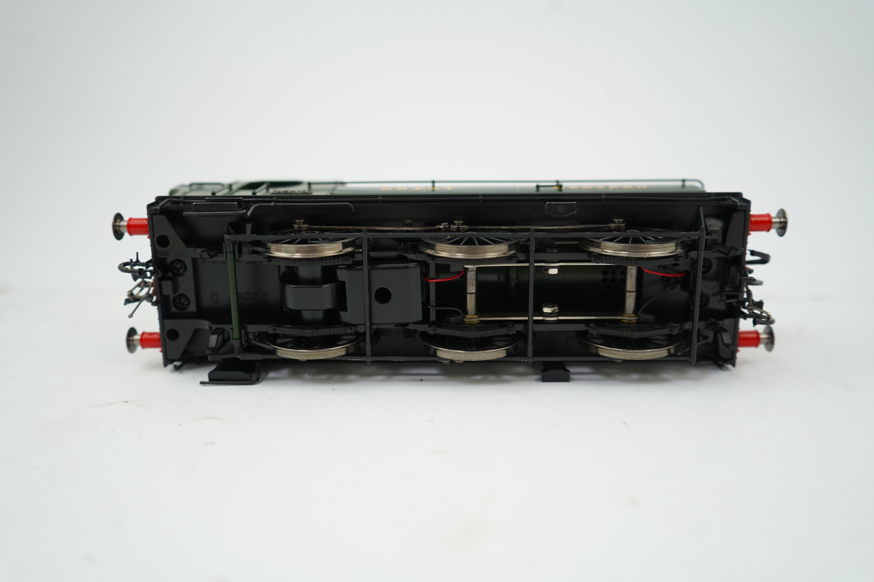 An 0 Gauge ‘Super O’, made in China, model of GWR Class 64xx, 6410, 0-6-0T locomotive, powered for two rail operation.
